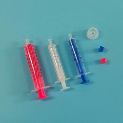 Disposable Cheap Plastic Oral Syringe Food Syringe with Adoptor/Caps