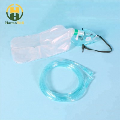 Best quality non rebreathing oxygen mask with reservoir bag hospital disposable face oxygen operation surgery mask