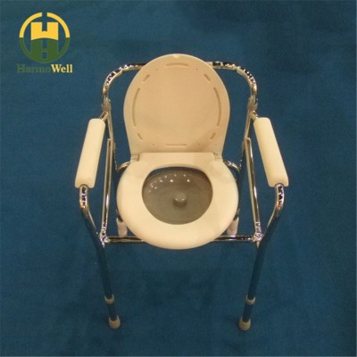 Steel Chrome Plate Steel Frame Toilet Chair